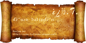 Ősze Tulipán névjegykártya